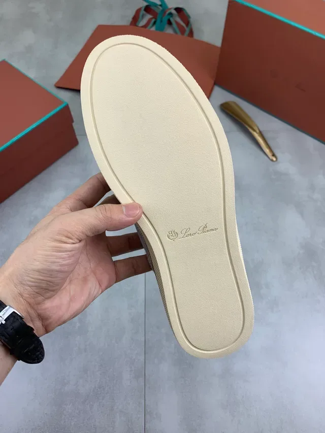 Gray Beige Suede Upper Laces Canvas Shoes 4