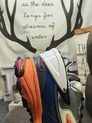 Gray Orange Navy Chunky Lifestyle Sneakers 4