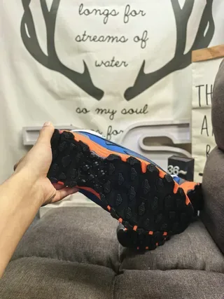 Gray Orange Navy Chunky Lifestyle Sneakers 5