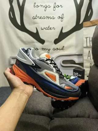 Gray Orange Navy Chunky Lifestyle Sneakers 6