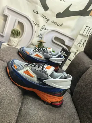 Gray Orange Navy Chunky Lifestyle Sneakers 7