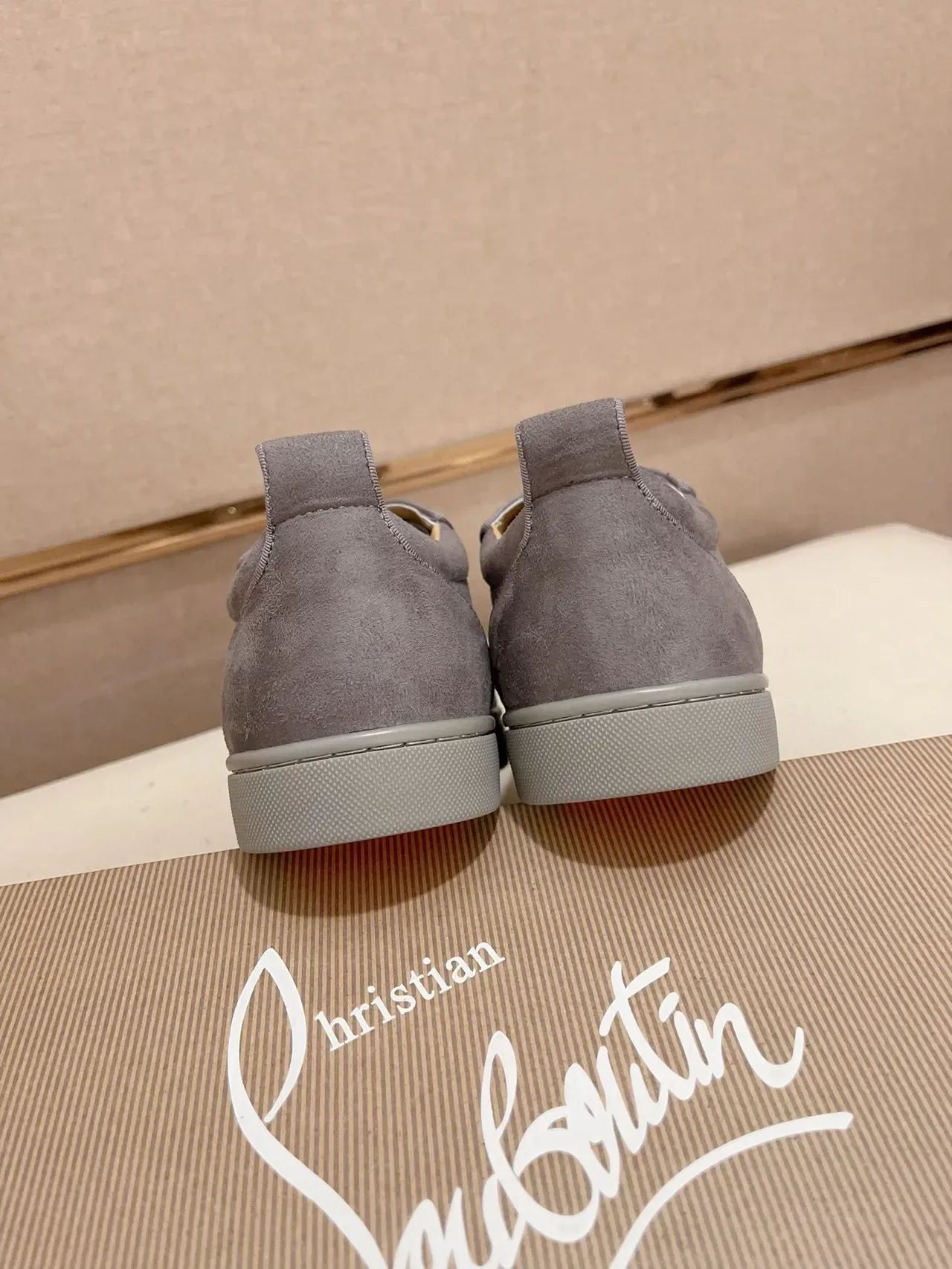 Gray Suede Studded Low-Top Lifestyle Sneaker 8