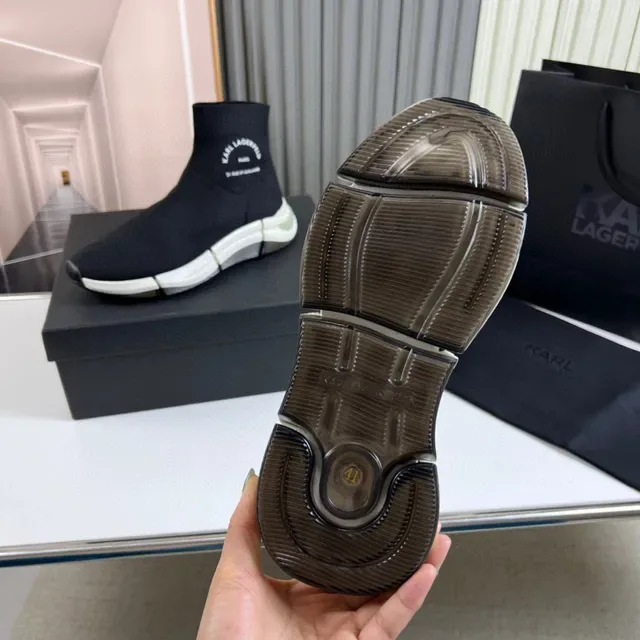 Karl Lagerfeld Speed Trainer Black Sock-Fit Lifestyle Sneakers 2