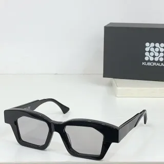 KUBORAUM Geometric Angular Black Sunglasses