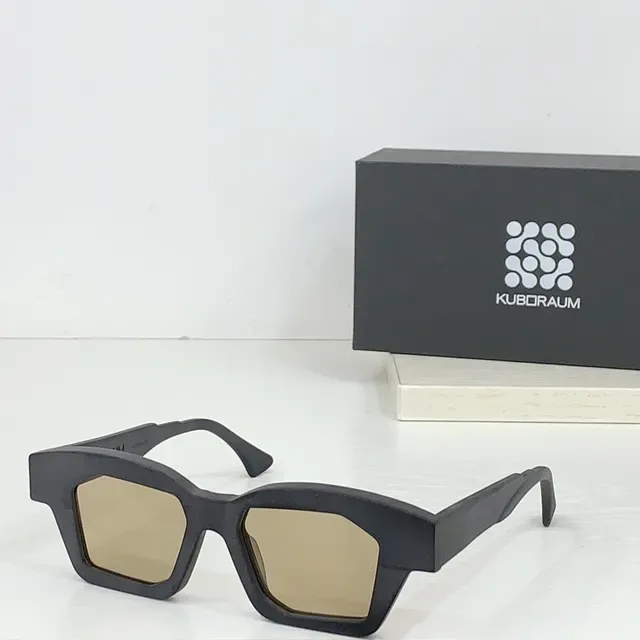 KUBORAUM Geometric Angular Black Sunglasses 3