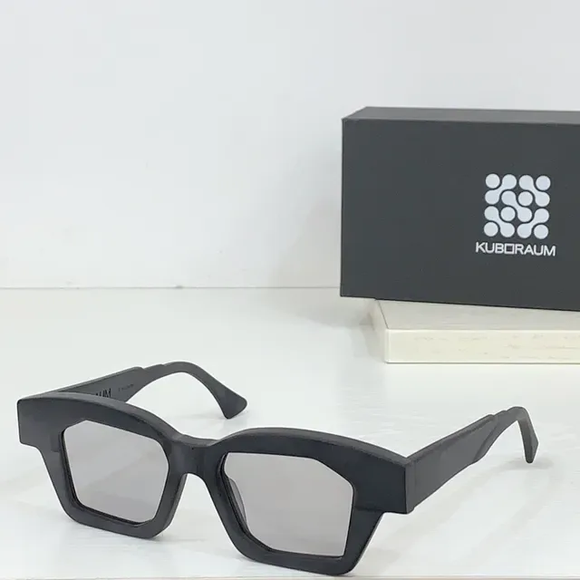 KUBORAUM Geometric Angular Black Sunglasses 4