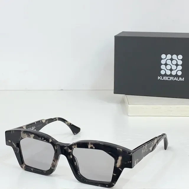 KUBORAUM Geometric Angular Black Sunglasses 8