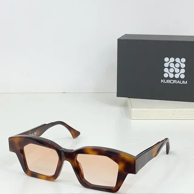 KUBORAUM Geometric Angular Black Sunglasses 9
