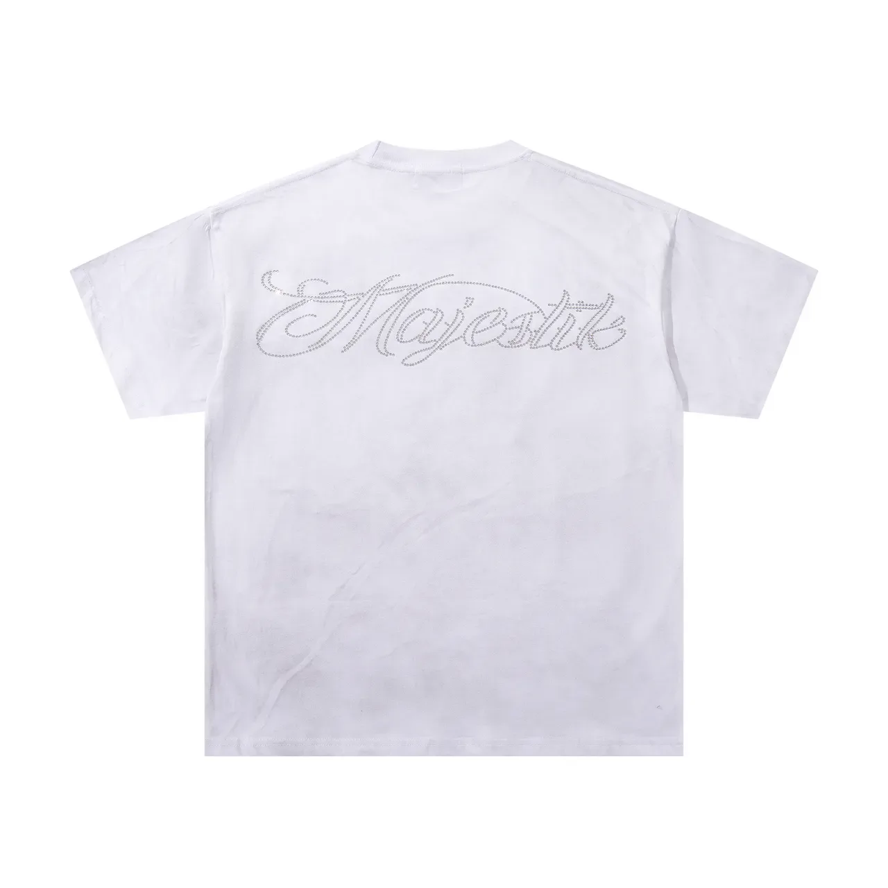 Majestik Eagle Football Graphic Print White T-Shirt 3