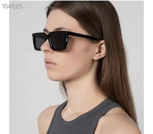 Matte Black Rectangular Oversized Sunglasses 2