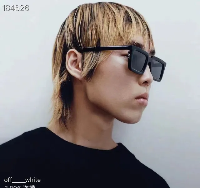 Matte Black Rectangular Oversized Sunglasses 3