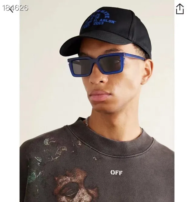 Matte Black Rectangular Oversized Sunglasses 5