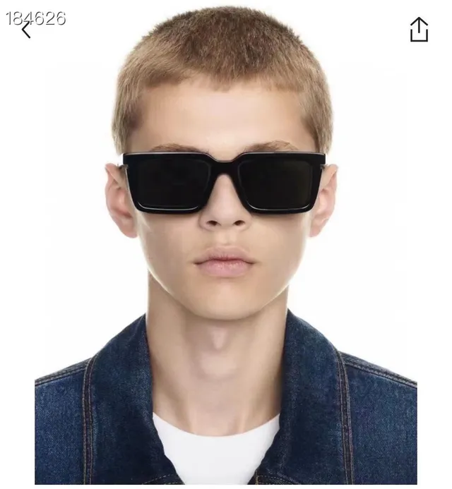 Matte Black Rectangular Oversized Sunglasses 9