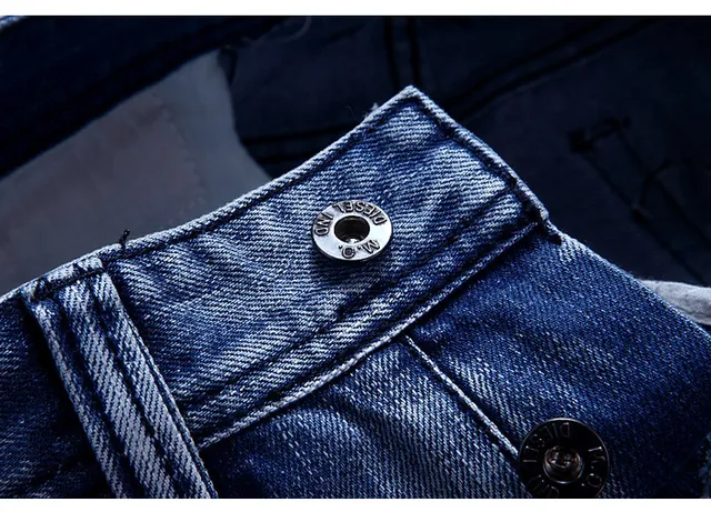 Medium-Wash Distressed Denim Shorts 3