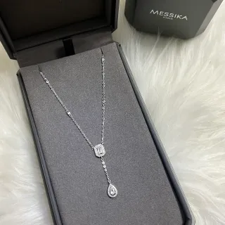Messika Collar con Diamantes Rectangulares y Gota de Lágrima