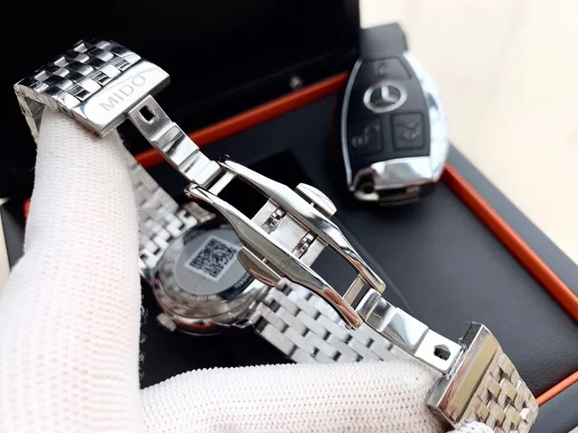 Mido Baroncelli स्वचालित सफेद डायल यांत्रिक घड़ी 2
