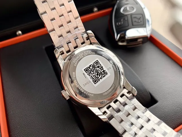 Mido Baroncelli स्वचालित सफेद डायल यांत्रिक घड़ी 3