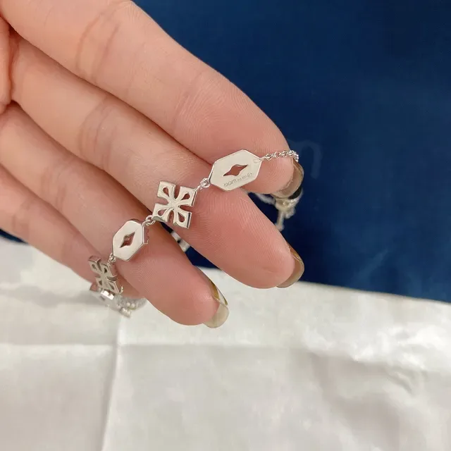 MOCACO Pavé Geometric Link Bracelet 3