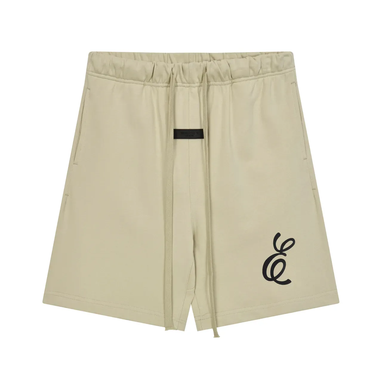 Monogrammed Elastic-Waist Drawstring Shorts 2