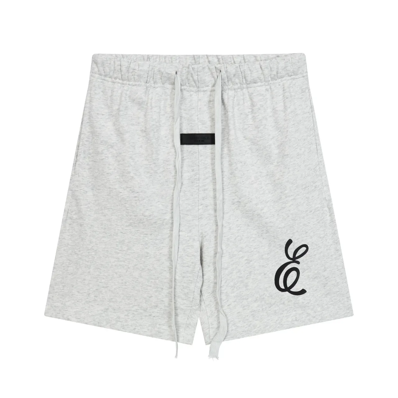 Monogrammed Elastic-Waist Drawstring Shorts 8