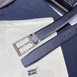 Montblanc Meisterstück Reversible Navy Leather Belt