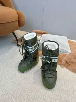 Moon Boot Classic Olive Green Insulated Snow Boots 3