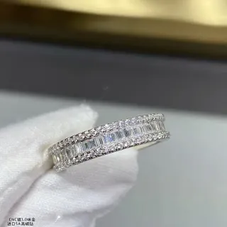 Multi-Row Baguette and Pavé Diamond Band Ring