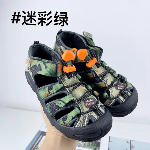 Multicolor Cartoon-Print Adjustable Strap Casual Sandals 6