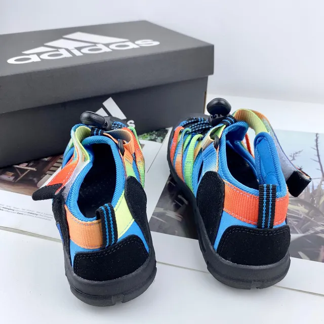 Multicolor Cartoon-Print Adjustable Strap Casual Sandals 23