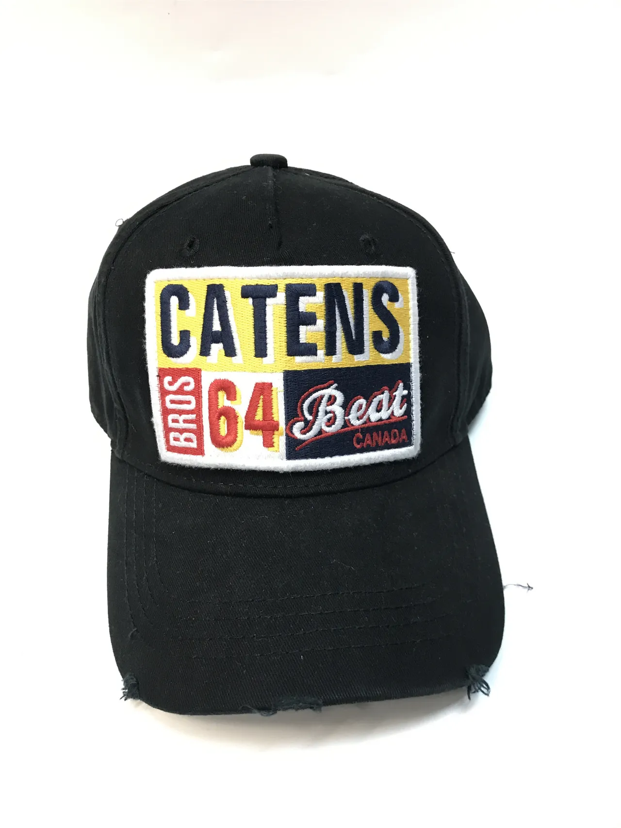 Navy Embroidered Patch Baseball Cap 3