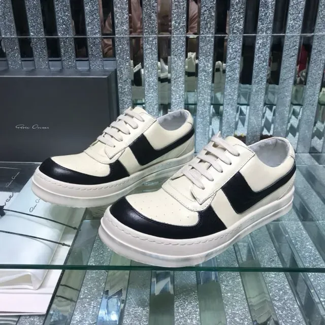 Off-White Cream and Black Panelled Platform Sneakers 6