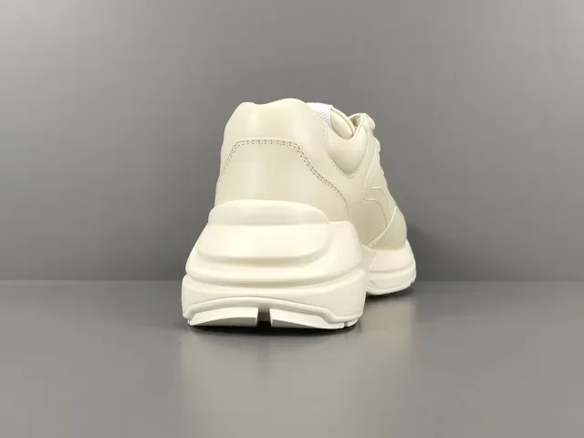 Off-White Cream Cartoon Dog Graphic Chunky Lifestyle Sneaker 14