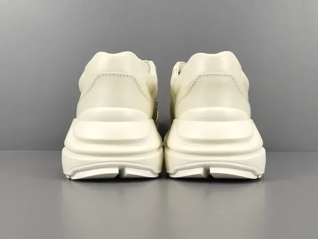 Off-White Cream Cartoon Dog Graphic Chunky Lifestyle Sneaker 17