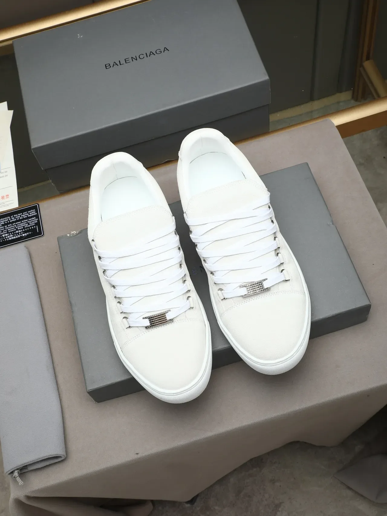 Off-White Suede Low-Top Flat Sole Sneaker 2