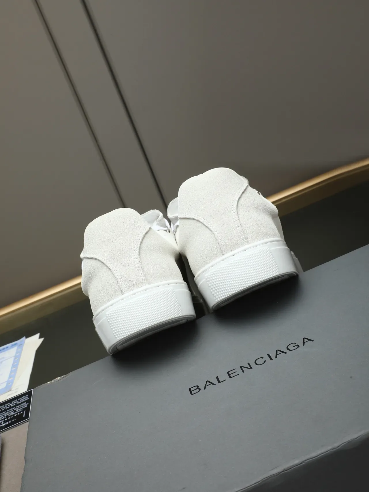 Off-White Suede Low-Top Flat Sole Sneaker 3