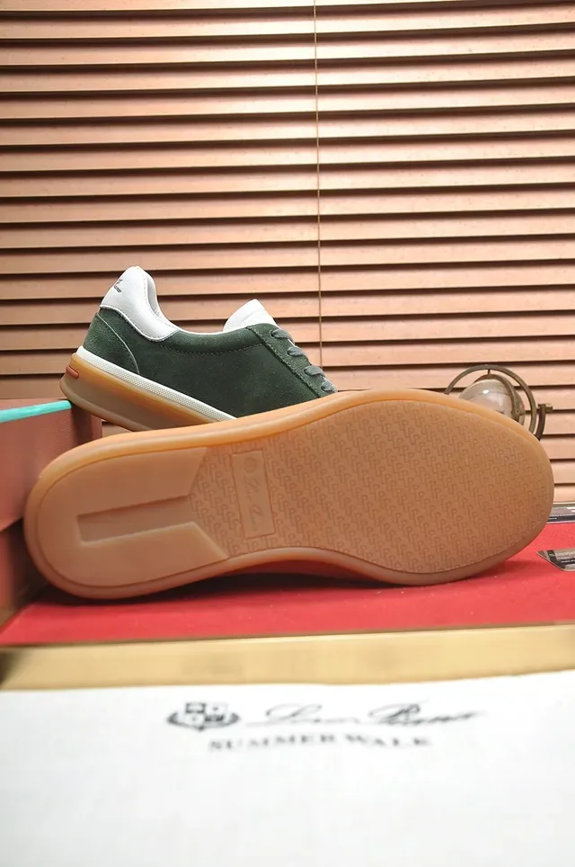 Olive Green Suede Low-Top Gum Cupsole Lifestyle Sneaker 3