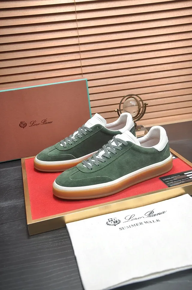 Olive Green Suede Low-Top Gum Cupsole Lifestyle Sneaker 4