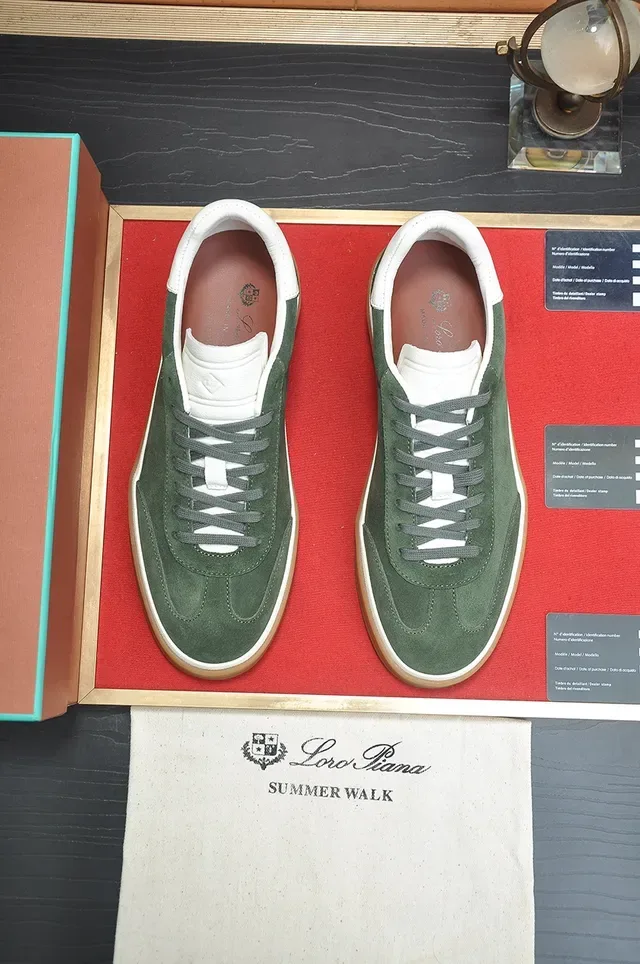 Olive Green Suede Low-Top Gum Cupsole Lifestyle Sneaker 5