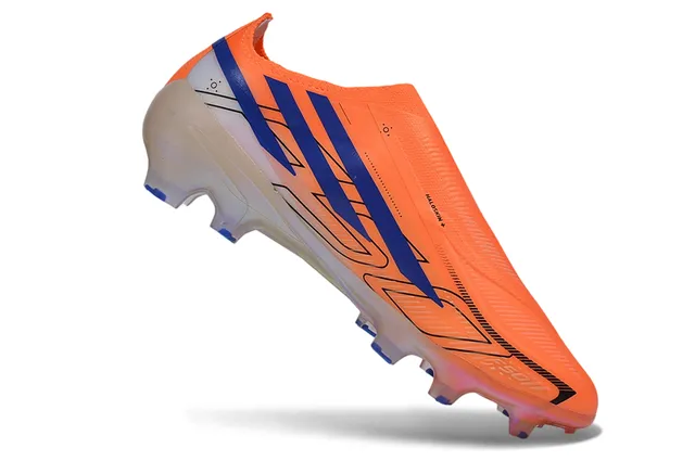 Orange and Blue Iridescent Firm-Ground Soccer Shoes 2