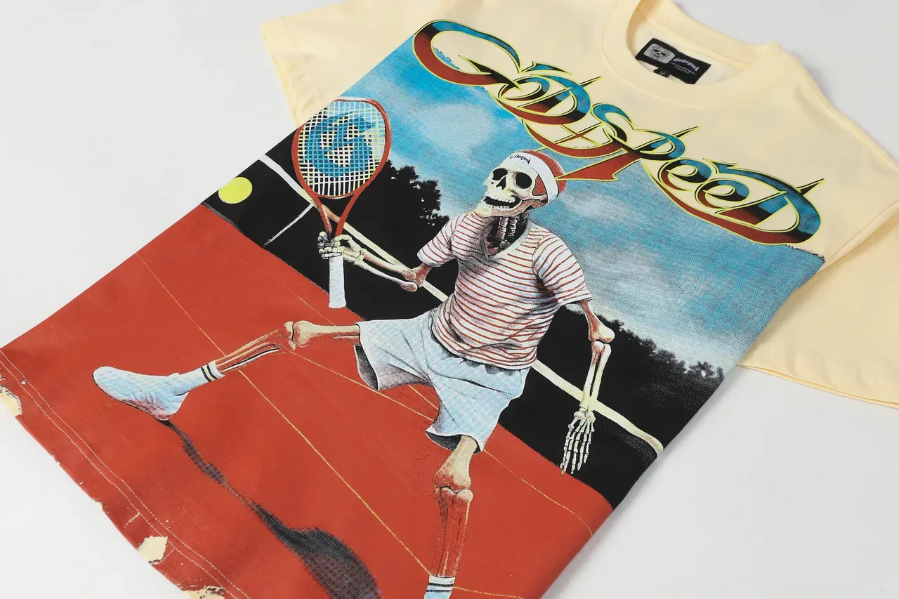 Oversized Graphic-Print Distressed Hem T-Shirt 12