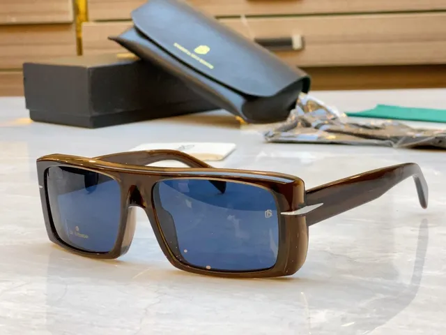 Oversized Rectangular Glossy Black Gradient Blue-Purple Sunglasses 6