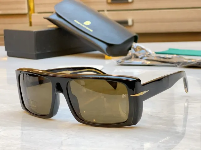 Oversized Rectangular Glossy Black Gradient Blue-Purple Sunglasses 7
