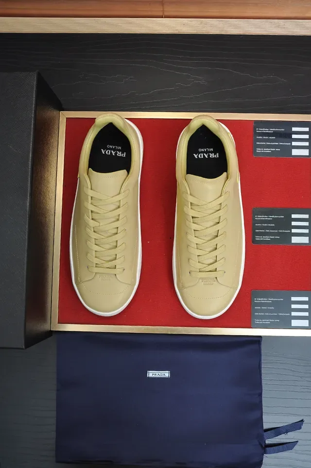 Pale Yellow Low-Top Platform Sneaker 5