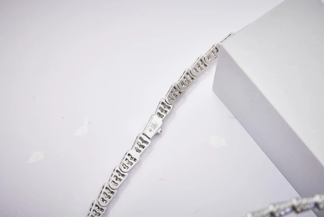 Pavé-Set Articulated Snake Necklace 2