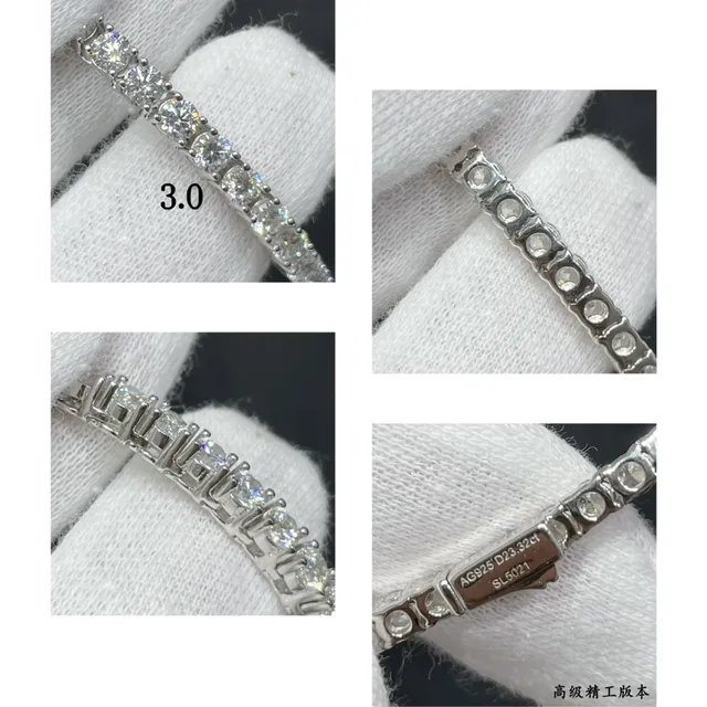 Pave-Set Clear Stone Choker Necklace 6