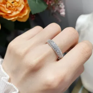 Pavé-Set Full Eternity Band Ring