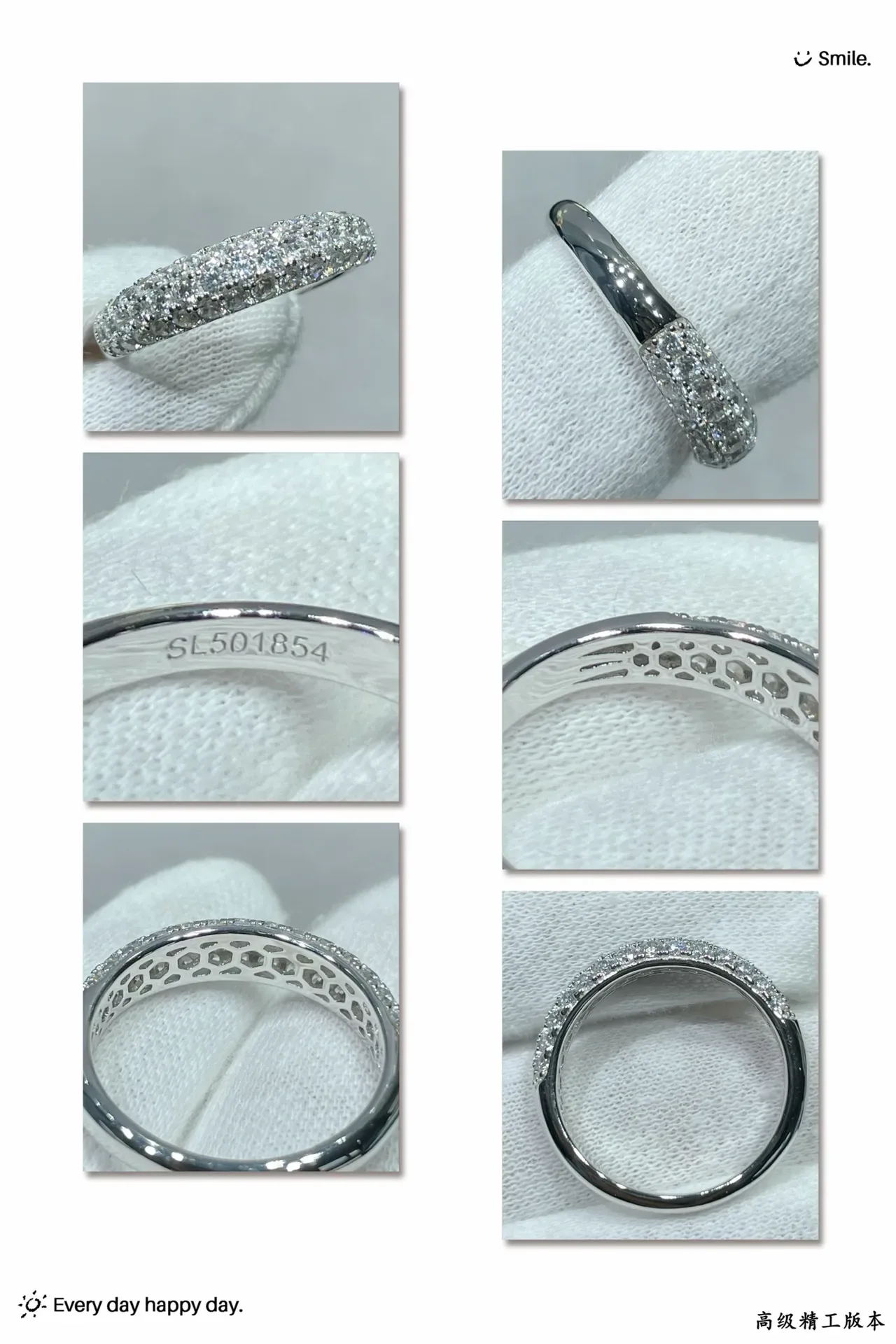 Pavé-Set Full Eternity Band Ring 2