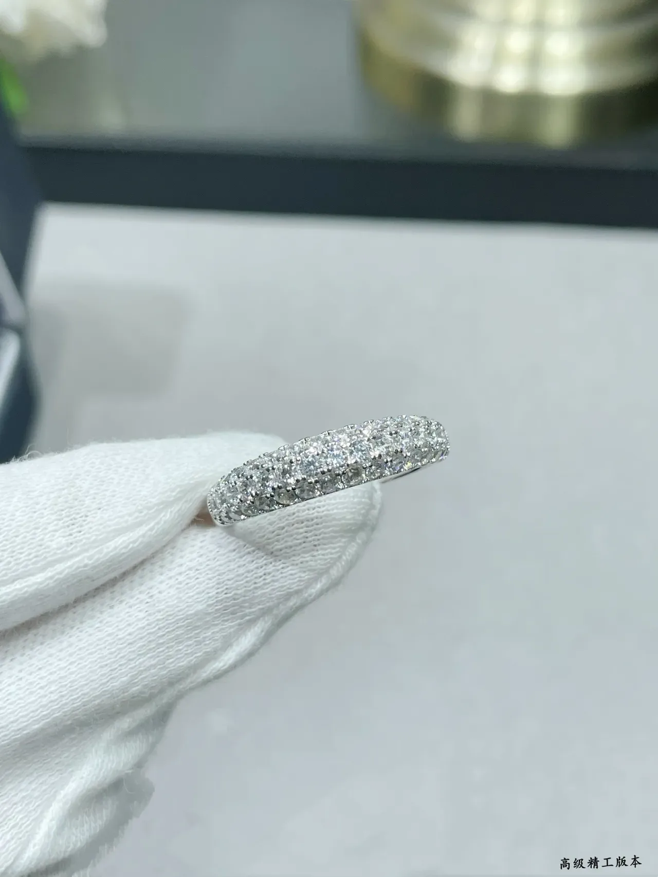 Pavé-Set Full Eternity Band Ring 4