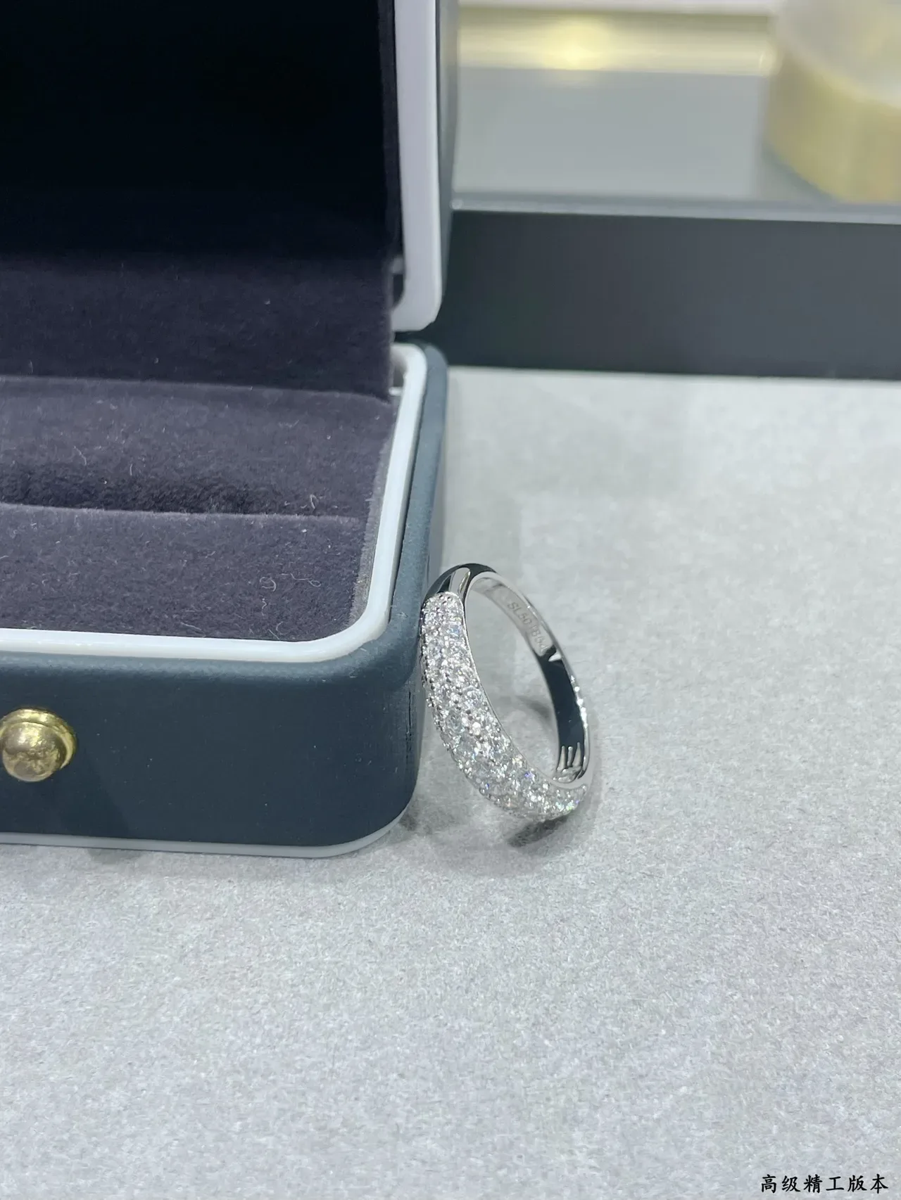 Pavé-Set Full Eternity Band Ring 6