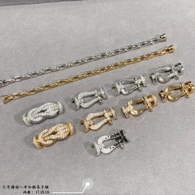 Pave-Set Knot Motif Silver and Gold Tone Bracelets 5
